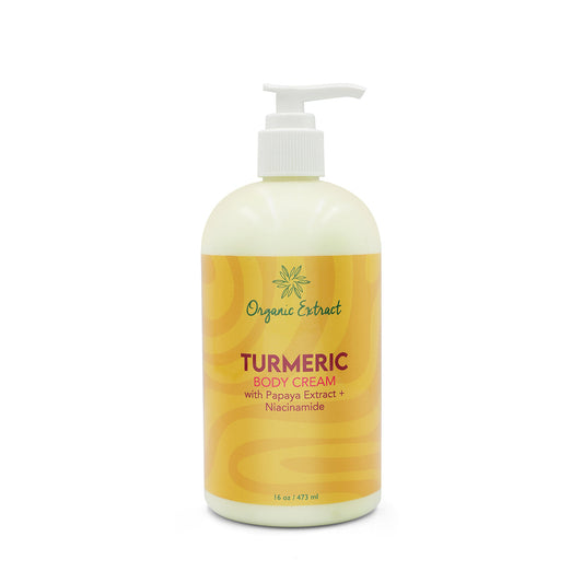 Organic Extract Turmeric Body Cream With Papaya Extract + Niacinamide 473ml